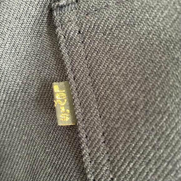 Vintage 70s Levis Black Tab Blue Dacron Polyester Western Pleated Pants Sz 34x26 - Picture 7 of 14